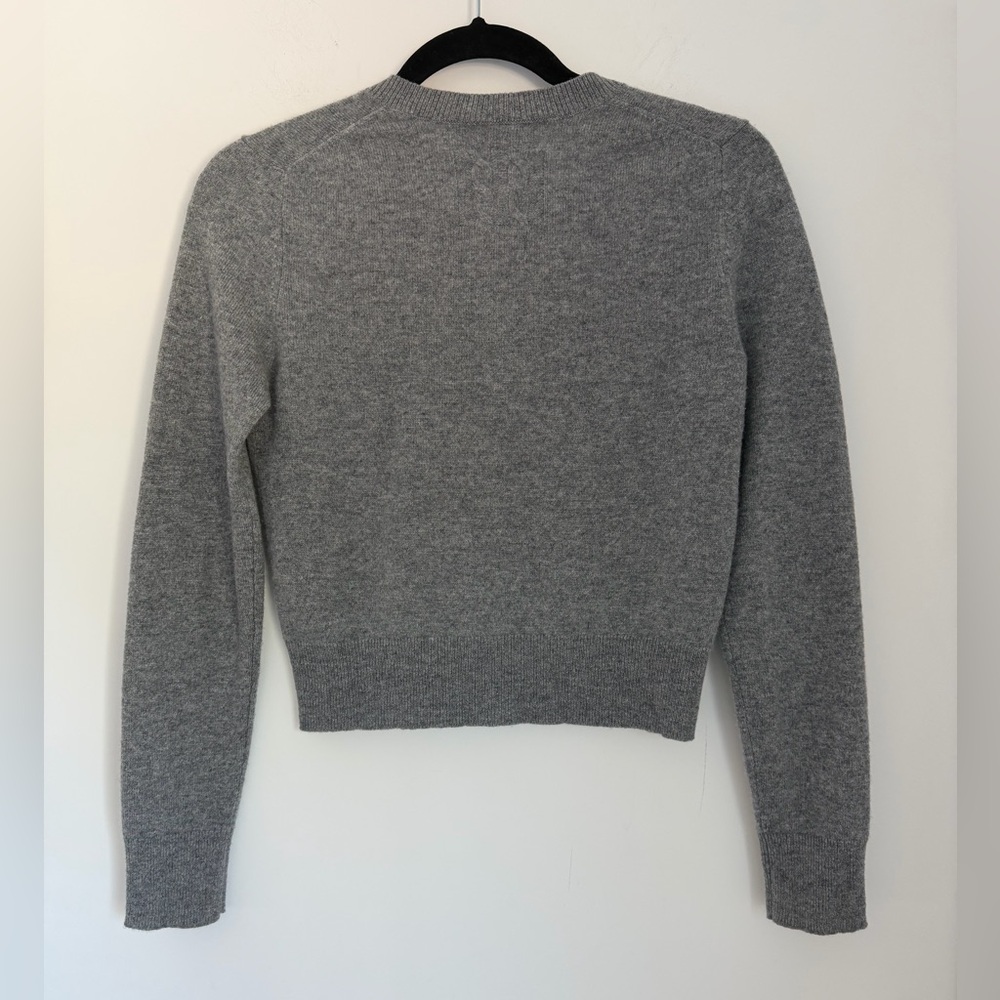 Nili Lotan XS March Cardigan Cashmere Grey Melange - Picture 7 of 14